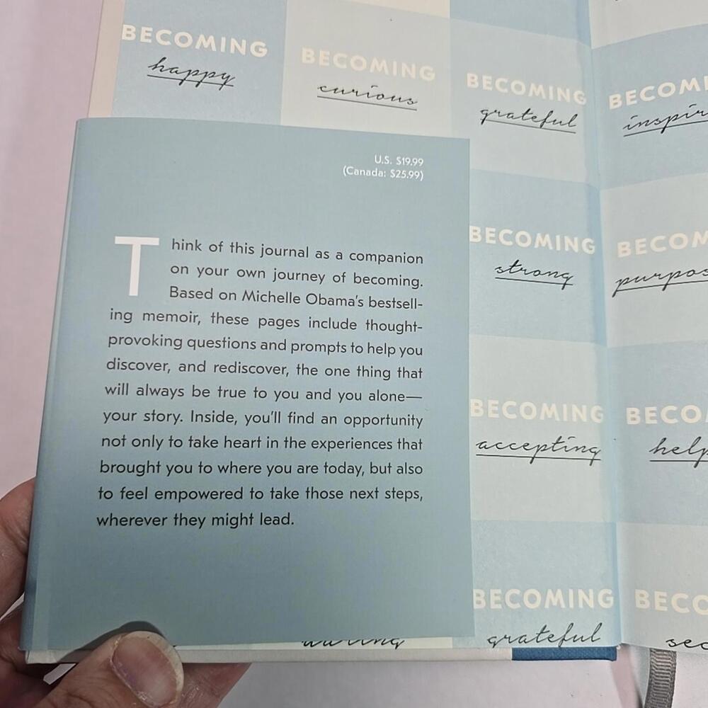 NEW Becoming A Guided Journal for Discovering Your Voice by Michelle Obama - Picture 4 of 15